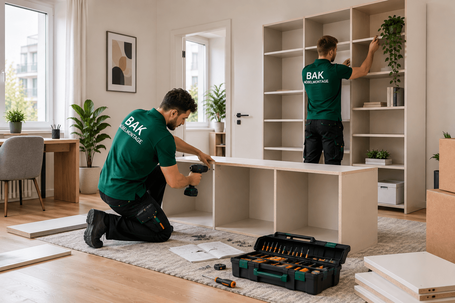 Regal- und Schrankaufbau in Wien durch BAK Möbelmontage